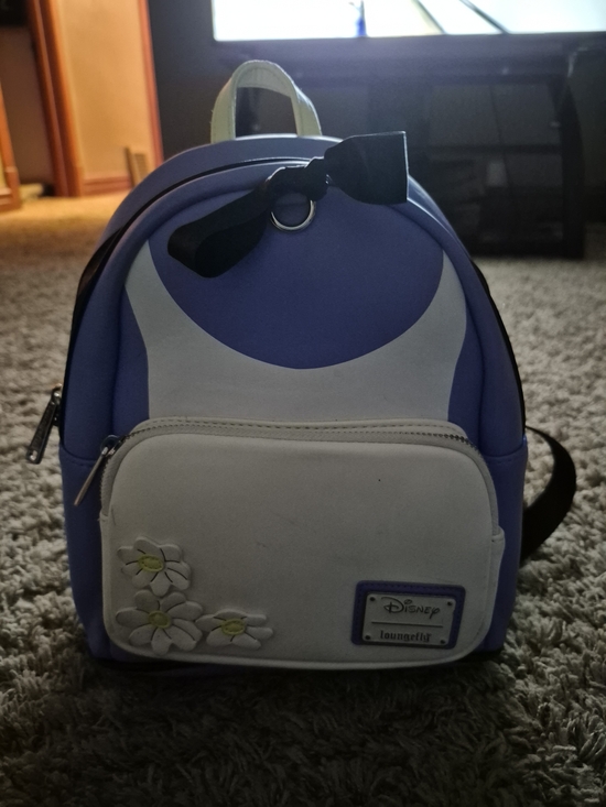 Disney Alice In Wonderland Loungefly Blue & White Mini Backpack main image 5